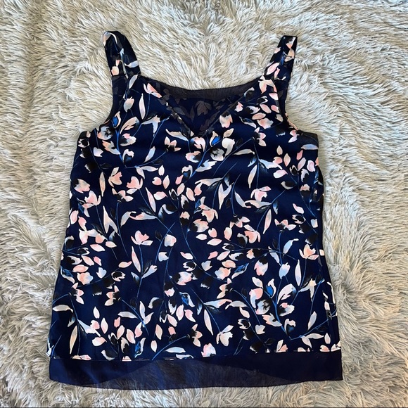 WHBM Sheer floral tank top Size XS - Picture 2 of 6